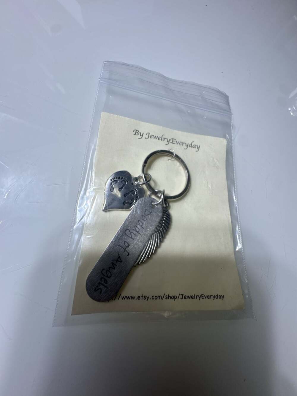 Jewelry Everyday Daddy of Angels Memorial Keychain